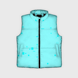Детский жилет Color light blue shapes