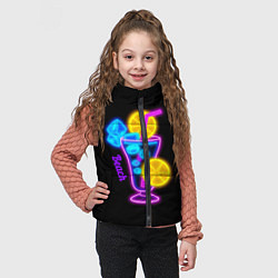 Детский жилет Night beach, цвет: 3D-черный — фото 2