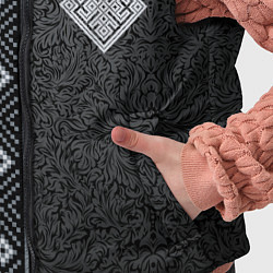 Детский жилет Славянский орнамент Макошь, цвет: 3D-черный — фото 2