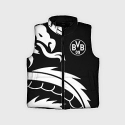 Детский жилет Borussia дракон белый, цвет: 3D-черный
