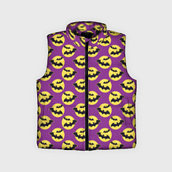 Детский жилет Паттерн с летучими мышами, цвет: 3D-черный