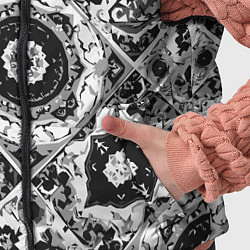 Детский жилет Узоры калейдоскопа черно-белые, цвет: 3D-черный — фото 2