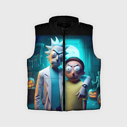 Детский жилет Rick with Morty - halloween night, цвет: 3D-черный