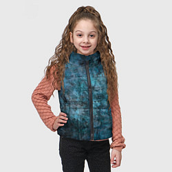 Детский жилет Абстракция - dark blue, цвет: 3D-черный — фото 2
