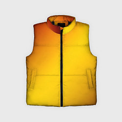 Детский жилет Color yellow red gradient, цвет: 3D-черный