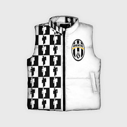Детский жилет Ювентус паттерн люди, цвет: 3D-черный