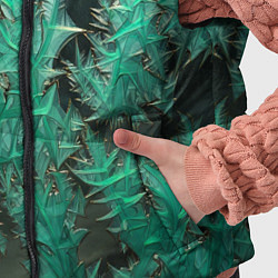 Детский жилет Узоры изумрудного инея, цвет: 3D-черный — фото 2