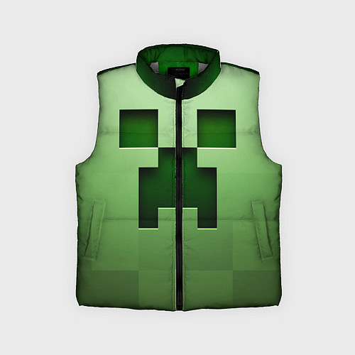 Детский жилет Creeper Face / 3D-Светло-серый – фото 1