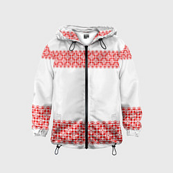 Детская ветровка Славянский орнамент (на белом)