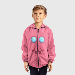 Ветровка с капюшоном детская Доктор Зойдберг, цвет: 3D-черный — фото 2