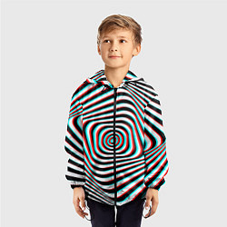 Ветровка с капюшоном детская RGB optical, цвет: 3D-черный — фото 2