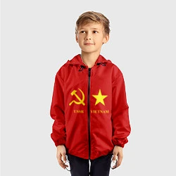 Ветровка с капюшоном детская СССР и Вьетнам, цвет: 3D-черный — фото 2