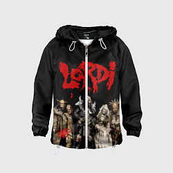 Ветровка с капюшоном детская LORDI, цвет: 3D-белый