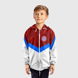 Ветровка с капюшоном детская Bayern FC: Sport, цвет: 3D-белый — фото 2
