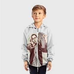Ветровка с капюшоном детская Eminem: Street Music, цвет: 3D-белый — фото 2