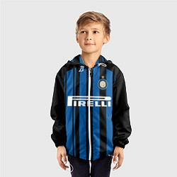 Ветровка с капюшоном детская Inter FC: Home 17/18, цвет: 3D-белый — фото 2