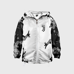 Ветровка с капюшоном детская FC Juventus: White Original, цвет: 3D-белый