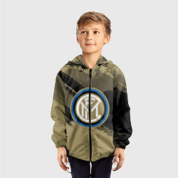 Ветровка с капюшоном детская FC Inter: Dark Sport, цвет: 3D-черный — фото 2