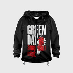 Ветровка с капюшоном детская Green Day: American Idiot, цвет: 3D-черный
