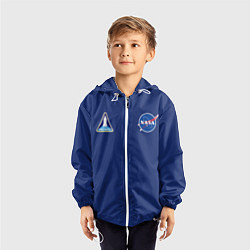 Ветровка с капюшоном детская NASA: Special Form, цвет: 3D-белый — фото 2