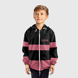 Ветровка с капюшоном детская Black Pink: Jisoo 95, цвет: 3D-белый — фото 2