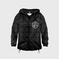 Ветровка с капюшоном детская Linkin Park: Black Carbon, цвет: 3D-черный