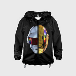 Ветровка с капюшоном детская Daft Punk: Smile Helmet, цвет: 3D-черный