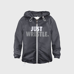 Ветровка с капюшоном детская Just wrestle, цвет: 3D-белый