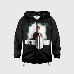 Ветровка с капюшоном детская Doctor Who, цвет: 3D-черный