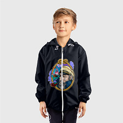 Ветровка с капюшоном детская Моряк, цвет: 3D-белый — фото 2
