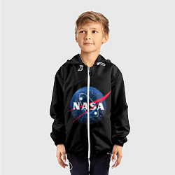 Ветровка с капюшоном детская NASA Black Hole, цвет: 3D-белый — фото 2