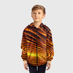 Ветровка с капюшоном детская Золото, цвет: 3D-черный — фото 2