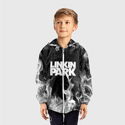Ветровка с капюшоном детская LINKIN PARK, цвет: 3D-белый — фото 2