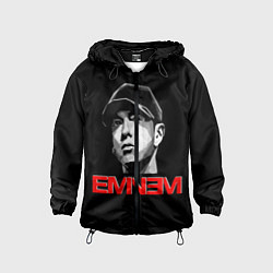 Ветровка с капюшоном детская Eminem, цвет: 3D-черный