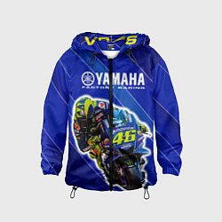 Ветровка с капюшоном детская Valentino Rossi, цвет: 3D-черный