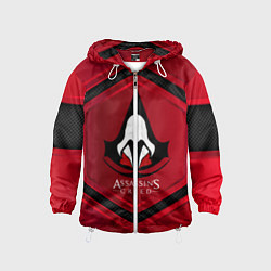 Ветровка с капюшоном детская Assasin's creed, цвет: 3D-белый