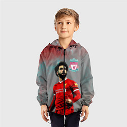 Ветровка с капюшоном детская Mohamed Salah, цвет: 3D-черный — фото 2