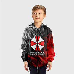 Ветровка с капюшоном детская UMBRELLA CORP, цвет: 3D-черный — фото 2