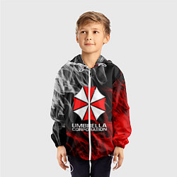 Ветровка с капюшоном детская UMBRELLA CORP, цвет: 3D-белый — фото 2