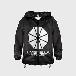 Ветровка с капюшоном детская Umbrella Corporation, цвет: 3D-черный