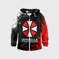 Ветровка с капюшоном детская UMBRELLA CORPORATION, цвет: 3D-белый