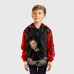 Ветровка с капюшоном детская Егор Крид, цвет: 3D-черный — фото 2