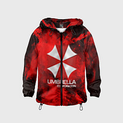 Ветровка с капюшоном детская UMBRELLA CORP, цвет: 3D-черный