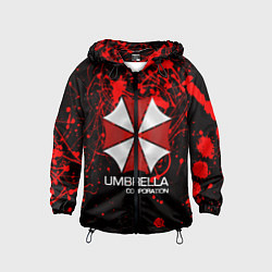 Ветровка с капюшоном детская UMBRELLA CORP, цвет: 3D-черный