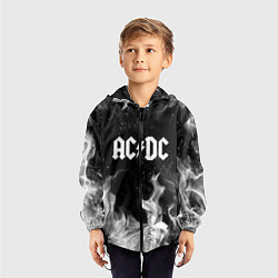 Ветровка с капюшоном детская AC DC, цвет: 3D-черный — фото 2