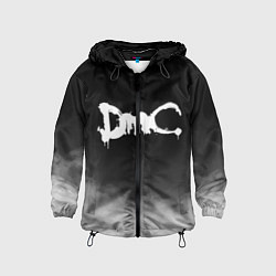 Ветровка с капюшоном детская DEVIL MAY CRY DMC, цвет: 3D-черный