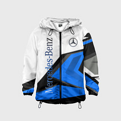 Ветровка с капюшоном детская Mercedes-Benz, цвет: 3D-черный