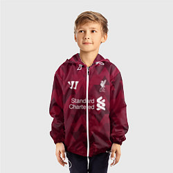 Ветровка с капюшоном детская Liverpool, цвет: 3D-белый — фото 2