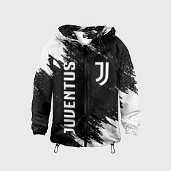 Ветровка с капюшоном детская JUVENTUS, цвет: 3D-черный