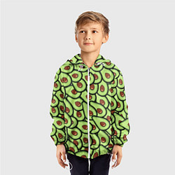 Ветровка с капюшоном детская АВОКАДО, цвет: 3D-белый — фото 2